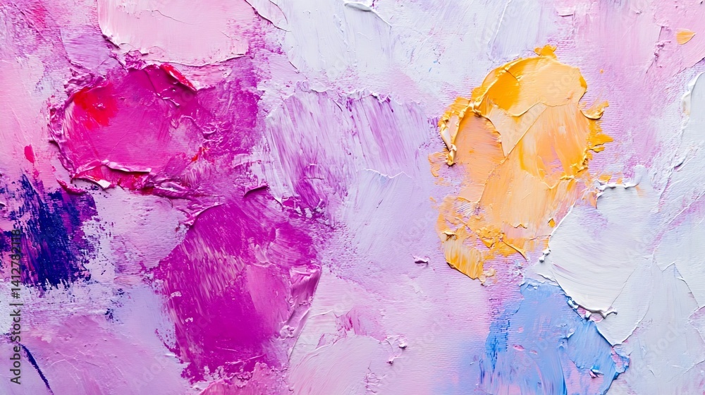 Aufkleber vibrant abstract paint texture blending soft pastels and bold colors : generative ai