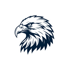 eagle,american eagle silhouette logo vector line art logo design
