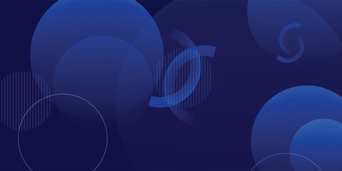 Abstract blue geometric background. Dynamic shapes composition. Eps10 vector