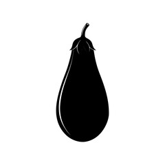 Eggplant Silhouette vector illustration