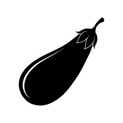 Eggplant Silhouette vector illustration