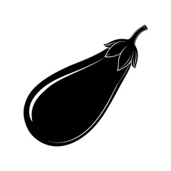 Eggplant Silhouette vector illustration