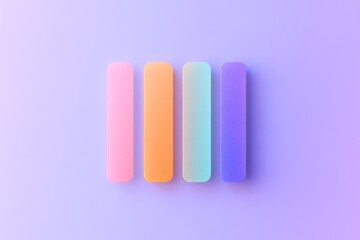 Minimalist flat ui design with colorful menu toggle icons for modern interfaces