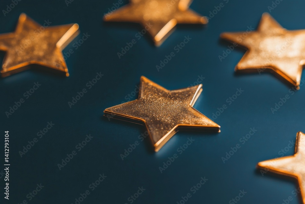 Poster modern flat star rating system for user interface design and evaluation