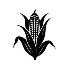 Corn Silhouette vector illustration