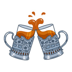 Tea glasses, which are one of the symbols of Ukrainian railroad