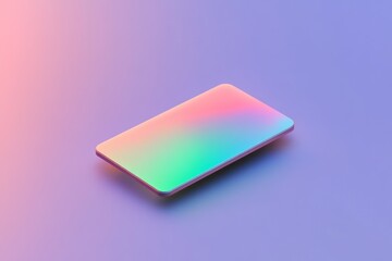Vibrant gradient flat toggle switch design for user interface