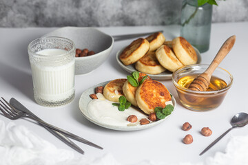  Syrniki . Cottage Cheese Pancakes