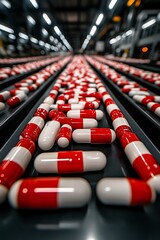 Fototapeta premium Pill Production Line Factory