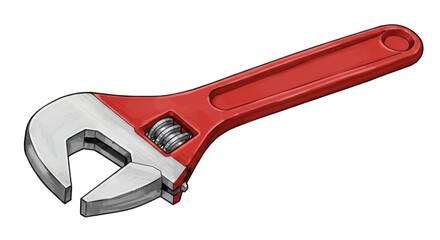 Isolated adjustable wrench tool