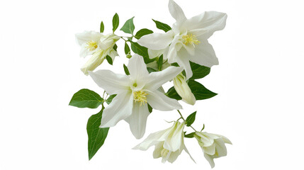 Fototapeta premium a bunch of white flowers on a transparent background, PNG image, PNG file, Generative art.