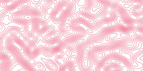 Complex topographic contour lines abstract geographic map. Intricate line patterns on background.
