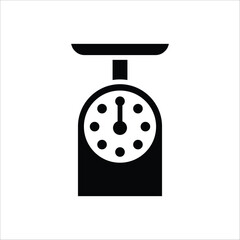kitchen scale vector icon line template