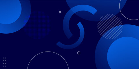 Abstract blue geometric background. Dynamic shapes composition. Eps10 vector