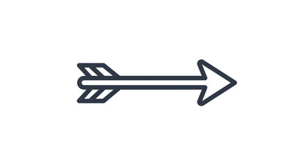 Arrow Pointing Right Direction Navigation Symbol