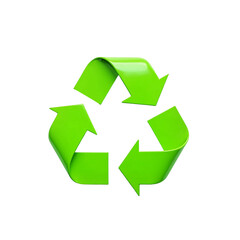 Obraz premium recycling symbol on white background