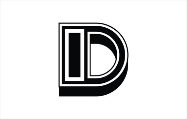 Elegant Letter D logo Vector Template Initial Letter D Logo Design. Creative And Modern D logo