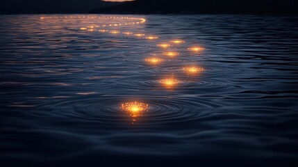 Enchanted Water Trail: A Serene Night on the Lake