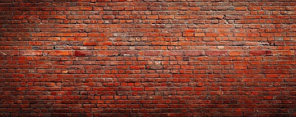 A textured red brick wall with varying shades and patterns, showcasing the rustic charm and durability of traditional brickwork.