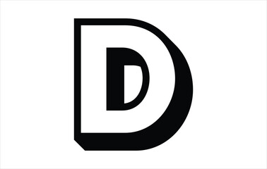Fototapeta premium Elegant Letter D logo Vector Template Initial Letter D Logo Design. Creative And Modern D logo