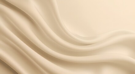 Fototapeta premium golden silk background, Soft Beige Fabric Folds - Elegant and Silky Textures