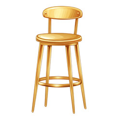 Gold bar stool simple design elegant home furniture