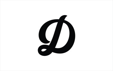 Obraz premium Elegant Letter D logo Vector Template Initial Letter D Logo Design. Creative And Modern D logo