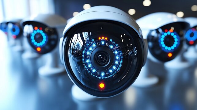 Security Cameras Surveillance System CCTV Technology.