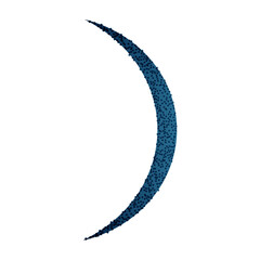 Lunar moon phases with crescent, full, and half shapes, abstract night sky design, waning eclipse line art for calendar or logo. Flat vector illustration isolated on white background.