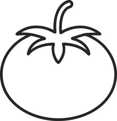 vector illustration of a tomato