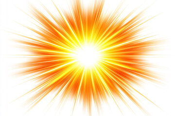 Obraz premium Abstract Orange and Yellow Sunburst Background Design