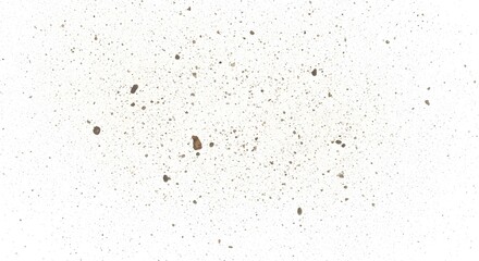 Particle scatter on white background