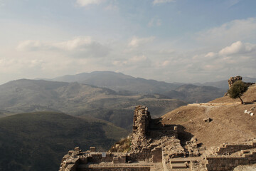 Ancient ruins of Pergamon (also spelled Pergamum), one of the Seven Churches of Revelation mentioned in the Bible.