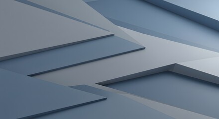 Obraz premium Abstract Geometric Blue Gray Planes
