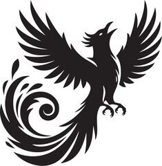 Quetzal bird silhouette vector art