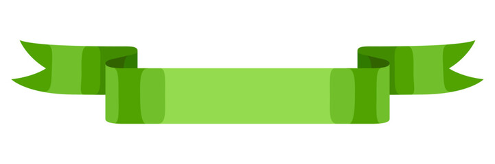 Illustration of ribbon. Decorative abstract banner.