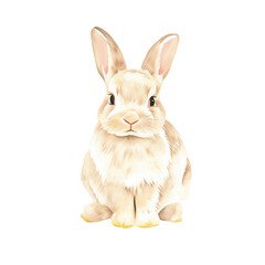 Easter bunny on transparent background