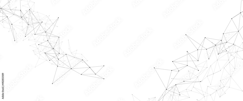 Fototapete Vector Connect link background. global network technology concept. Digital technology futuristic internet network speed connection white background.