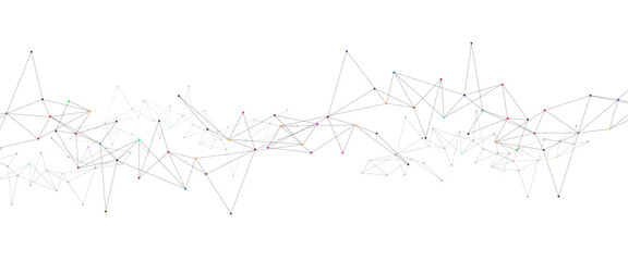 Vector illustration of minimalistic design with connecting the dots and lines. Vector Connect link background.