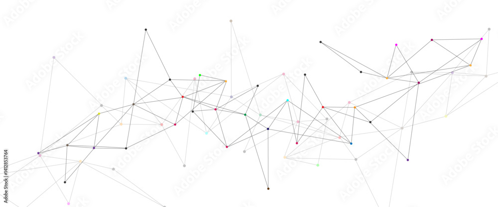 Leinwandbilder vector connect link background. global network technology concept. digital technology futuristic int