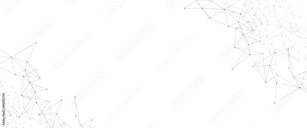 Fototapete vector connect link background. global network technology concept. digital technology futuristic int