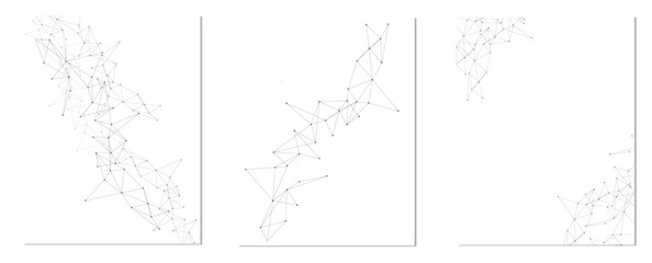 Set of global network technology concept. Digital technology futuristic internet network speed connection white background.