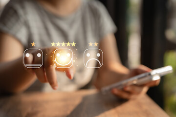 The after-service rating concept to assess the satisfaction of those receiving services..