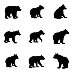 Animals silhouettes vector