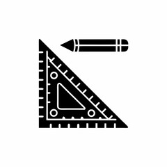 creative details Ruler Icon Vector Illustration