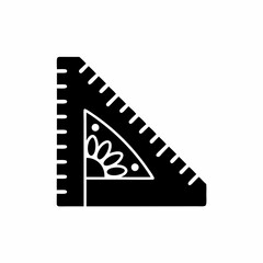 creative details Ruler Icon Vector Illustration