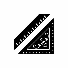 creative details Ruler Icon Vector Illustration