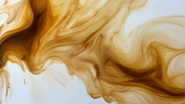 Abstract coffee stain art