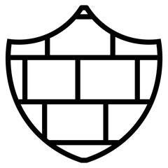 firewall vector icon