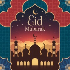 Eid al-Adha Mubarak Flyer Template – Islamic Festival Celebration Design for Qurbani, Eid ul adha poster, 2025